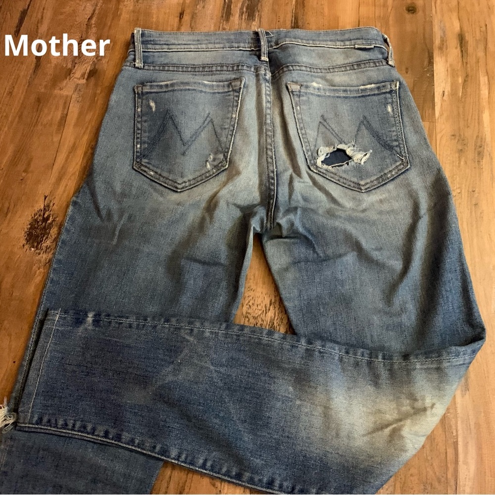 Mother  The Charmer Lost And Found Ankle Jeans Size 26 Distressed